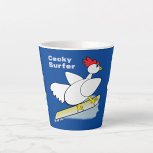 Cocky Surfer Milchtasse