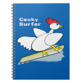 Cocky Surfer Notizblock (Vorderseite)