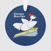 Cocky Surfer Ornament (Vorderseite)