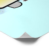 Cocky Surfer Poster (Ecke)