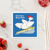Cocky Surfer Serviette (Beispiel)