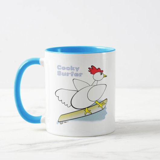 Cocky Surfer Tasse (Links)