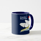 Cocky Surfer Tasse (VorderseiteRechts)
