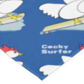 Cocky Surfer Tischdecke (Schrägansicht)