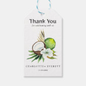 Cocnut Limon Vielen Dank Gastgeschenk Hochzeit Bag Geschenkanhänger (Vorderseite)