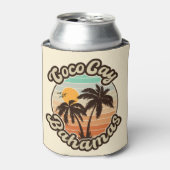 Coco Cay Bahamas Retro Sunset Souvenirs 60er Dosenkühler (Kanne Vorderseite)