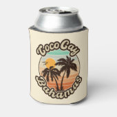 Coco Cay Bahamas Retro Sunset Souvenirs 60er Dosenkühler (Kanne Rückseite)