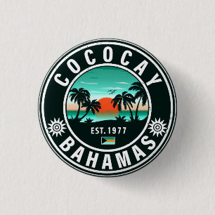 Coco Cay Island Bahamas Vintag Souvenirs 80er Button