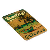 Coco Cay Island Bahamas Vintag Souvenirs 80er Magnet (Rechte Seite)