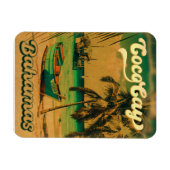 Coco Cay Island Bahamas Vintag Souvenirs 80er Magnet (Horizontal)