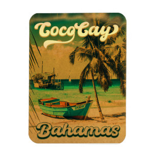Coco Cay Island Bahamas Vintag Souvenirs 80er Magnet