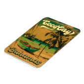 Coco Cay Island Bahamas Vintag Souvenirs 80er Magnet (Linke Seite)