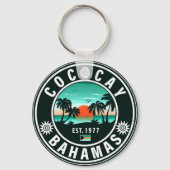 Coco Cay Island Bahamas Vintag Souvenirs 80er Schlüsselanhänger (Rückseite)