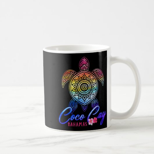 Coco cay tie dye Meeresschildkröte Kaffeetasse (Rechts)