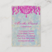 Coco Chandelier 2 - ÄNDERUNG DER FARBEN-Visitenkar Visitenkarte (Rückseite)