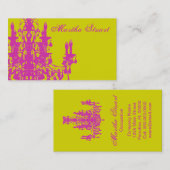 Coco Chandelier ~ ÄNDERUNG COLOR Business Cards Visitenkarte (Vorne/Hinten)
