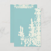 Coco Chandelier ~ ÄNDERUNG FARBE Einladung (Vorne/Hinten)