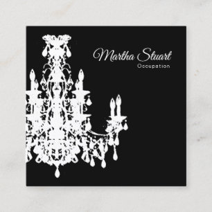 Coco Chandelier CHANGE COLOR - Quadratische Visitenkarte