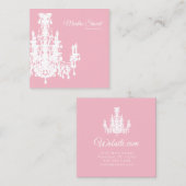 Coco Chandelier CHANGE COLOR - Quadratische Visitenkarte (Vorne/Hinten)