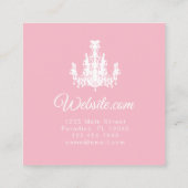 Coco Chandelier CHANGE COLOR - Quadratische Visitenkarte (Rückseite)