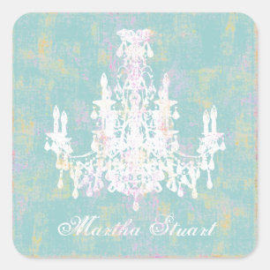 Coco Chandelier CHANGE COLOR ~ Square Stickers