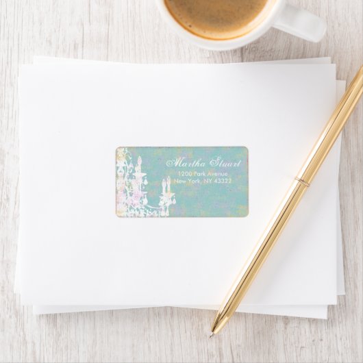 Coco Chandelier CHANGE FARBE ~ Labels Adressaufkleber (Insitu)