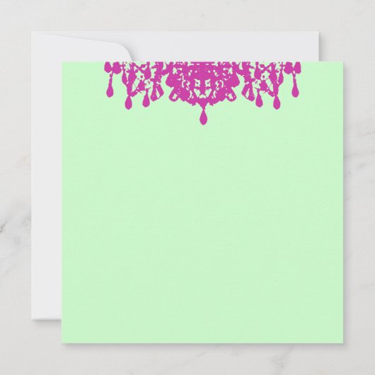 Coco Chandelier ~ Einladung (Rückseite)