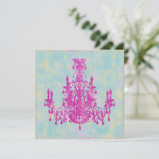 Coco Chandelier ~ Einladung (Stehend Vorderseite)