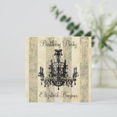 Coco Chandelier ~ Einladung (Stehend Vorderseite)