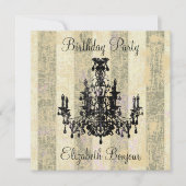 Coco Chandelier ~ Einladung (Vorderseite)