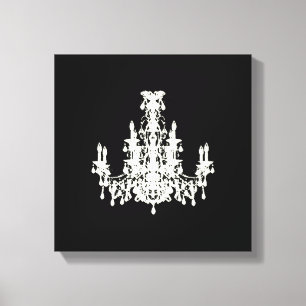 Coco Chandelier FARB- / GRÖSSEN- / STILOPTIONEN - Leinwanddruck