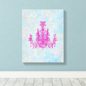 Coco Chandelier FARBE ÄNDERN ~ Wrapped Canvas 1,9 Leinwanddruck (Insitu (Holzboden))