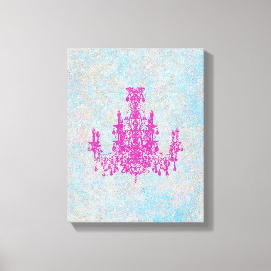 Coco Chandelier FARBE ÄNDERN ~ Wrapped Canvas 1,9 Leinwanddruck (Vorderseite)