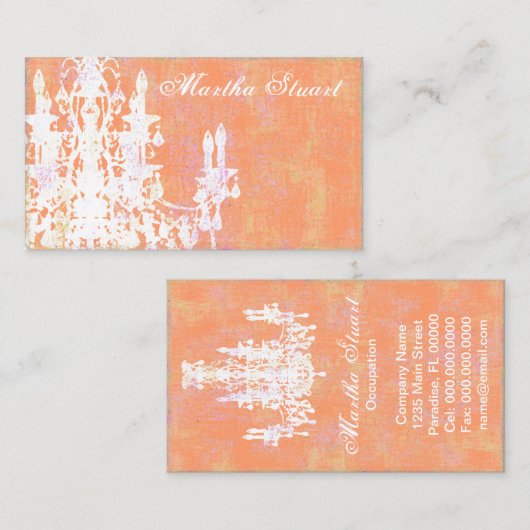 Coco Chandelier ~ Visitenkarte (Vorne/Hinten)