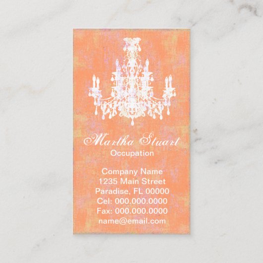 Coco Chandelier ~ Visitenkarte (Rückseite)