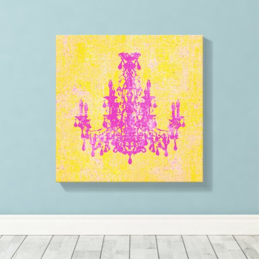 Coco Chandelier ~ Wrapped Canvas .75" Dick Leinwanddruck (Insitu (Holzboden))