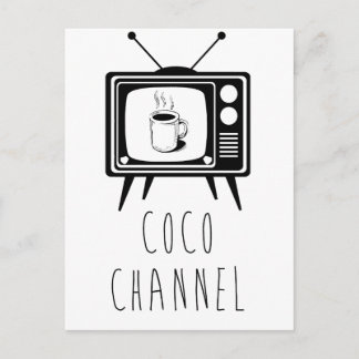 Coco Channel niedlich, stilvoll Postkarte