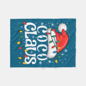 Coco Claus Funny Xmas Christmas Grandma Holiday St Fleecedecke (Vorderseite (Horizontal))