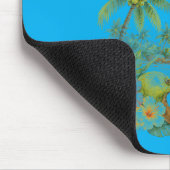 Coco Coast Tropischer Strandstuhl Wasserfarbe Mousepad (Ecke)