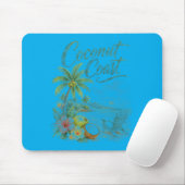 Coco Coast Tropischer Strandstuhl Wasserfarbe Mousepad (Mit Mouse)
