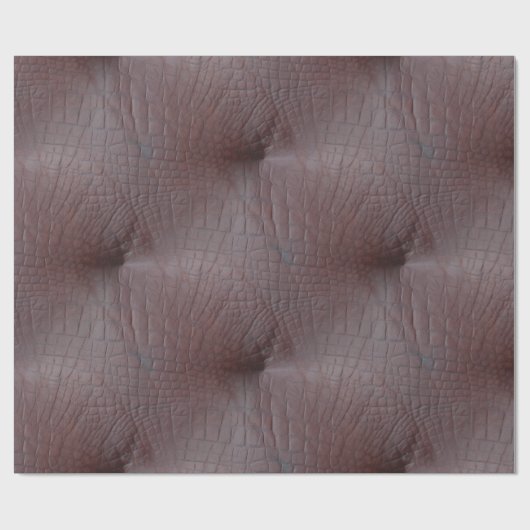 Coco Crocodile Imitate Leather Geschenkpapier (Flach)