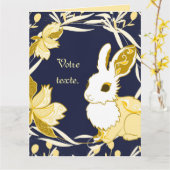 Coco das Kaninchen Karte (Gelbe Blume)