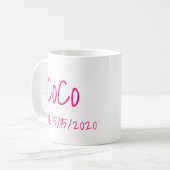 CoCo etablierte Tasse des Kaffeedatums (Vorderseite Links)