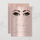 Coco Event Tropfens Rose Eyelash Formal Confetti Einladung (Vorne/Hinten)