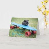 Coco geht Skateboard Karte (Gelbe Blume)