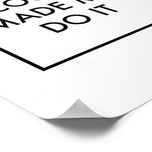 Coco hat mich dazu gebracht poster (Ecke)