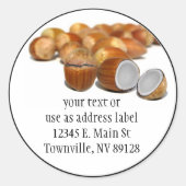 Coco Hazel Nut Runder Aufkleber (Vorderseite)