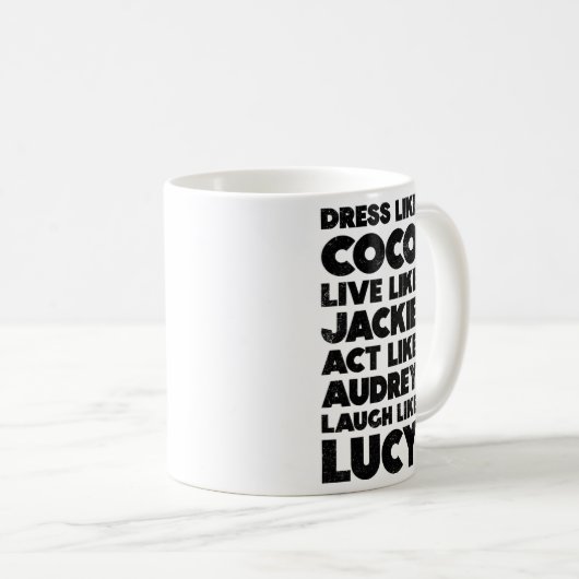 Coco Jackie Audrey Lucky Kaffeetasse (VorderseiteRechts)