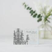 COCO Kronleuchter COLOR/PAPIER/GRÖSSE OPTIONEN - e Visitenkarte (Stehend Vorderseite)