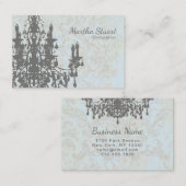 COCO Kronleuchter COLOR/PAPIER/GRÖSSE OPTIONEN - e Visitenkarte (Vorne/Hinten)